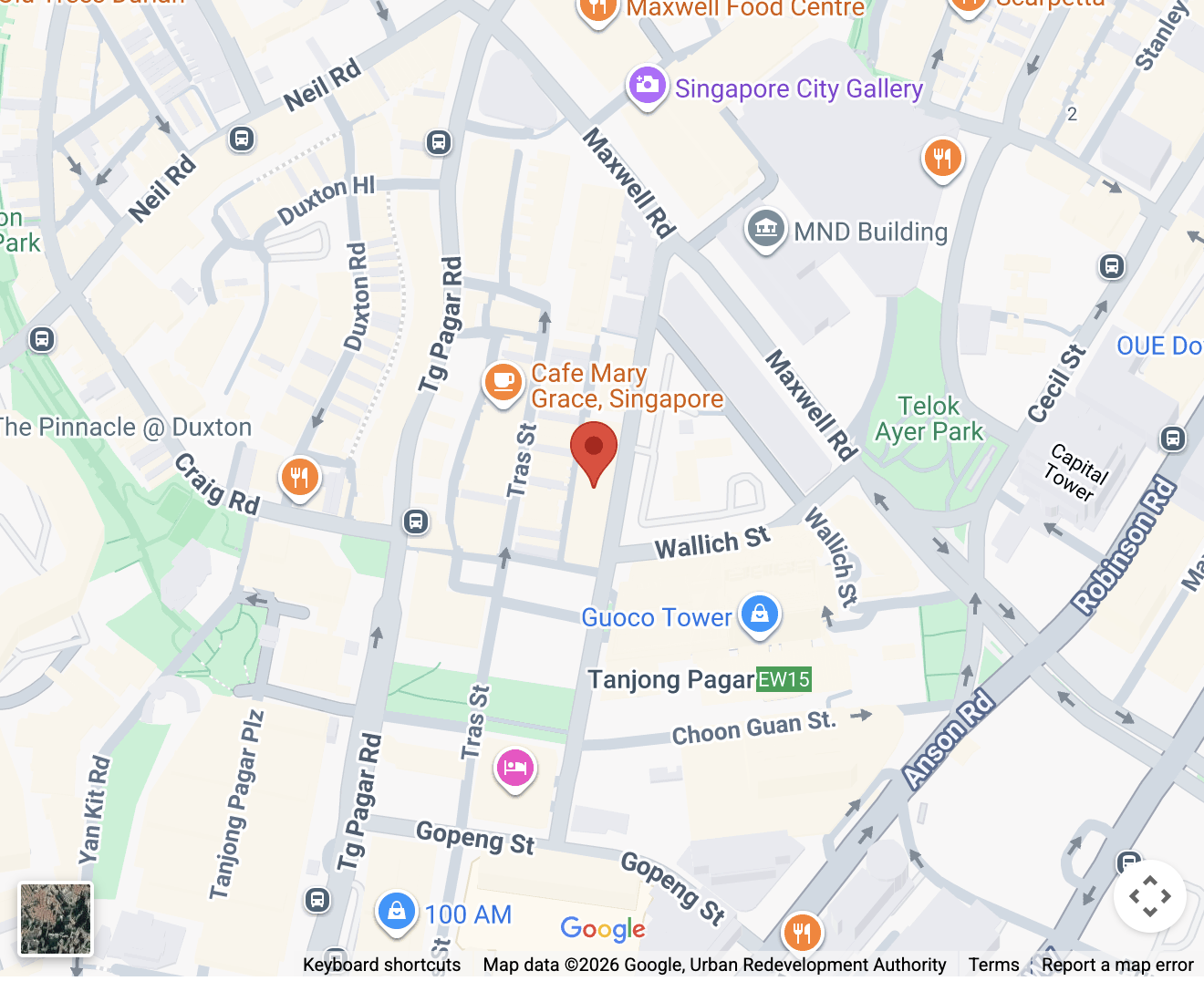 Map showing DLA office
